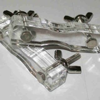 Pair of Acrylic Nipple Clamps.